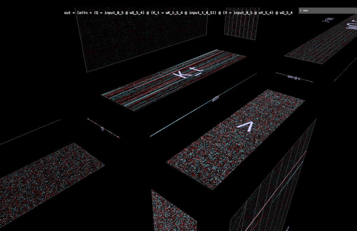 the one-row-high attention matrix in autoregressive token-at-a-time decoding
